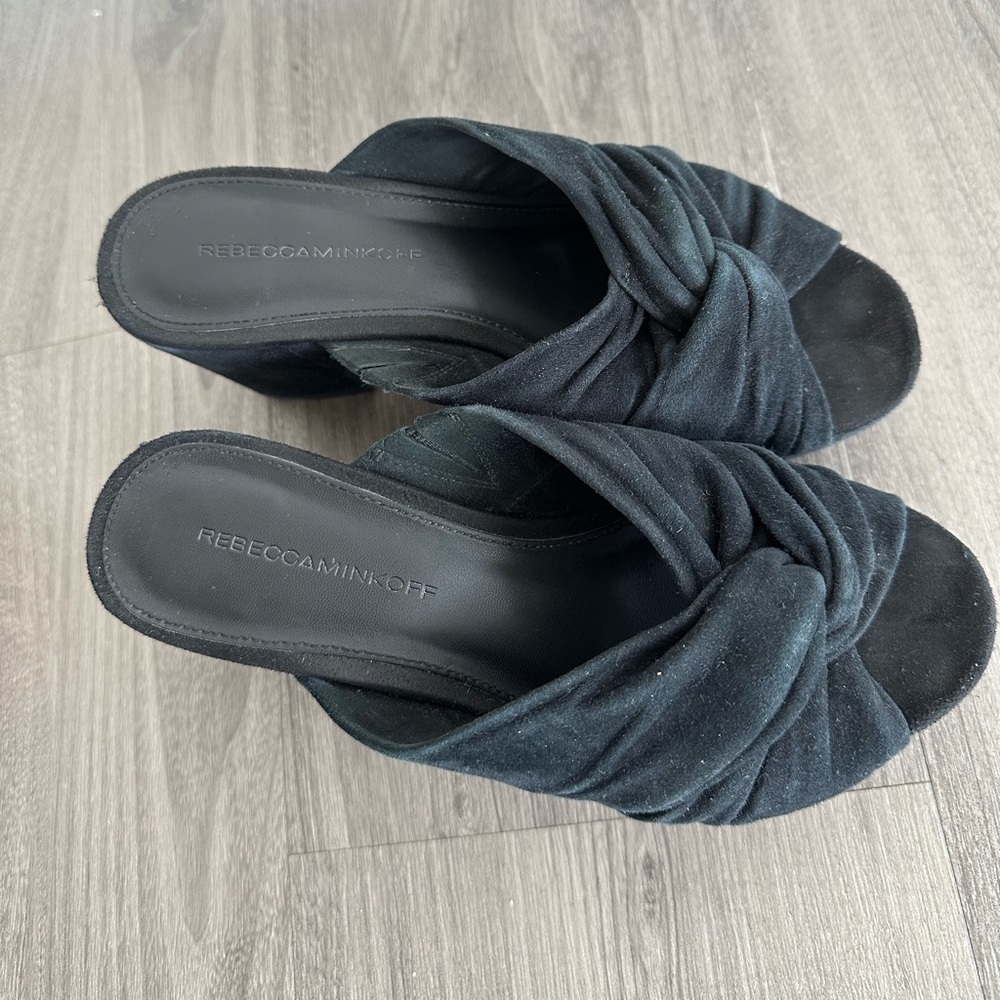 Rebecca Minkoff, suede wedge, size 5.5